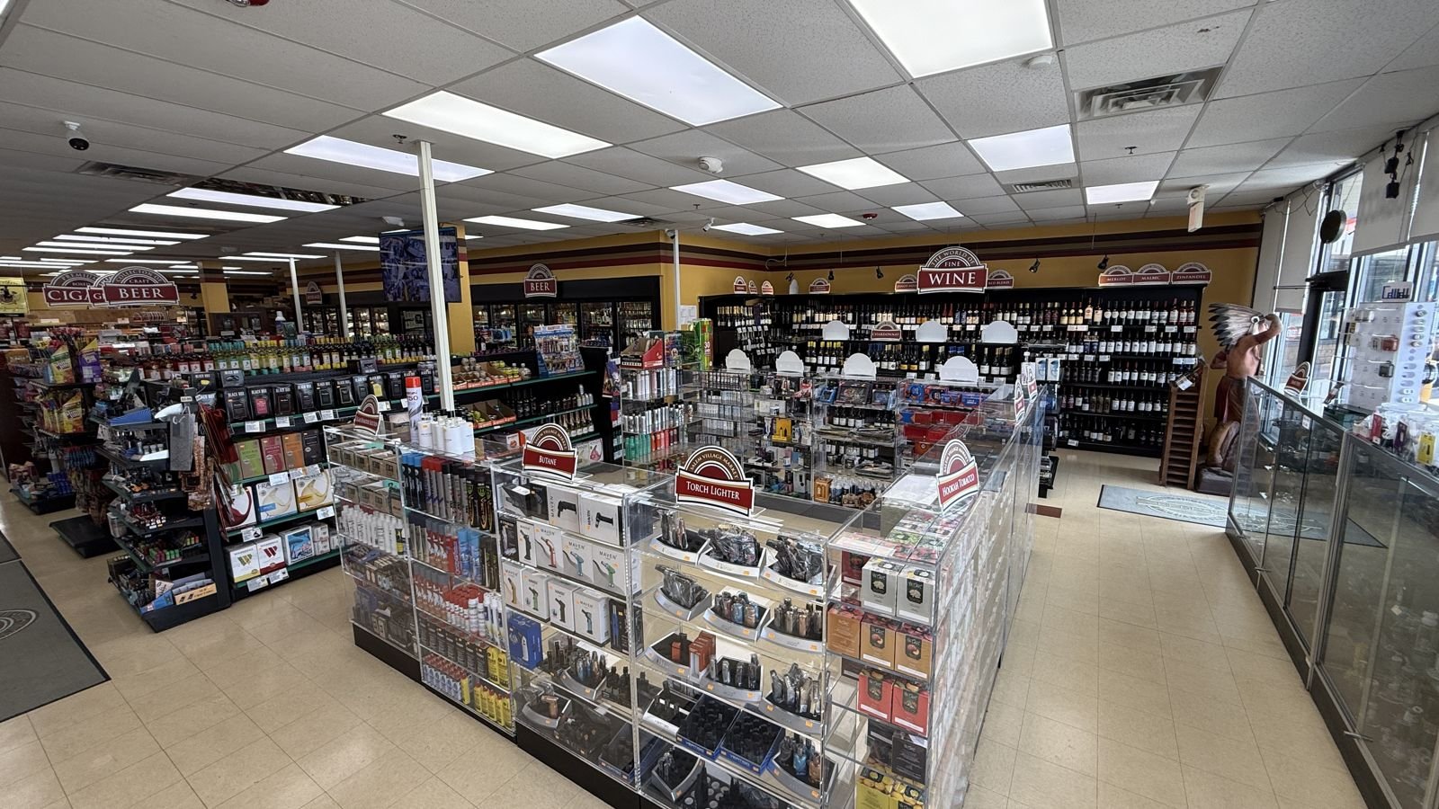 Inside the store