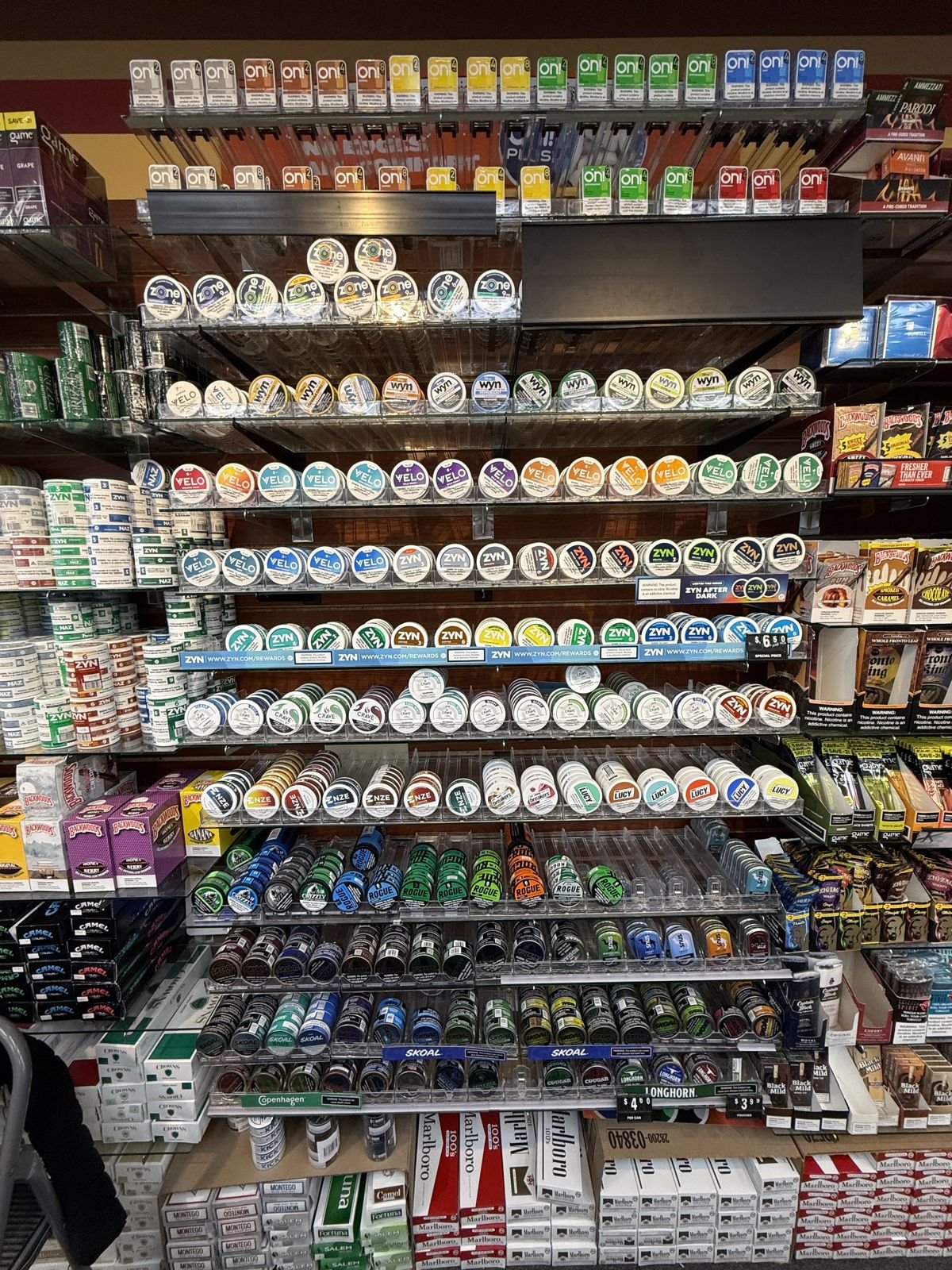 Cigarettes & Tobacco at Salem Village Market